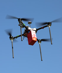 无人机运输货物